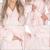 Halat de baie pentru femei pana la genunchi, cu gluga, marimea S/M, roz Household NewTrend