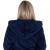 Halat de baie pentru femei pana la genunchi, cu gluga, marimea L/XL, albastru marin Household NewTrend