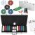 Set de Poker Complex cu 500 de jetoane, covoras verde, 2 seturi de carti, 5 zaruri, in servieta aluminiu Household NewTrend