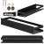 Raft de baie cu 2 sisteme instalare pe perete, aluminiu, 40x10x6cm, negru Household NewTrend