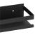 Raft de baie cu 2 sisteme instalare pe perete, aluminiu, 30x10x6cm, negru Household NewTrend