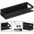 Raft de baie cu 2 sisteme instalare pe perete, aluminiu, 30x10x6cm, negru Household NewTrend