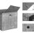 SONGMICS Set 6 cutii de depozitare, pliabile, din material textil, 30x30x30 cm, gri Household NewTrend