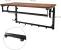 VASAGLE Cuier de perete cu raft de depozitare si sina, 5 carlige, 30x60x32 cm, maro rustic Household NewTrend