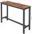 VASAGLE Masa de bar inalta, cadru metalic, design industrial, 120x40x100cm, maro rustic Household NewTrend