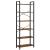 VASAGLE Biblioteca cu cadru otel si 6 polite, stil industrial, 66x30x186cm, maro rustic si negru Household NewTrend