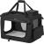 FEANDREA Geanta transport animale de companie, pliabila, din material textil, marime M, 60x42x42cm, negru Household NewTrend