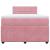 Pat box spring cu saltea, roz, 120x200 cm, catifea GartenMobel Dekor