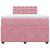 Pat box spring cu saltea, roz, 120x200 cm, catifea GartenMobel Dekor