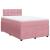 Pat box spring cu saltea, roz, 120x200 cm, catifea GartenMobel Dekor