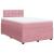 Pat box spring cu saltea, roz, 120x200 cm, catifea GartenMobel Dekor