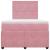 Pat box spring cu saltea, roz, 120x200 cm, catifea GartenMobel Dekor