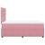 Pat box spring cu saltea, roz, 120x200 cm, catifea GartenMobel Dekor