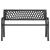 Bancă de grădină din oțel, negru, 120 cm GartenMobel Dekor