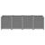 Jardinieră de grădină, gri deschis, 160x40x53 cm, PP GartenMobel Dekor