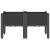 Jardinieră de grădină cu picioare, negru, 80x40x42 cm, PP GartenMobel Dekor
