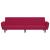 Canapea extensibilă cu 2 locuri, roșu vin, catifea GartenMobel Dekor