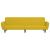 Canapea extensibilă cu 2 locuri, galben, catifea GartenMobel Dekor