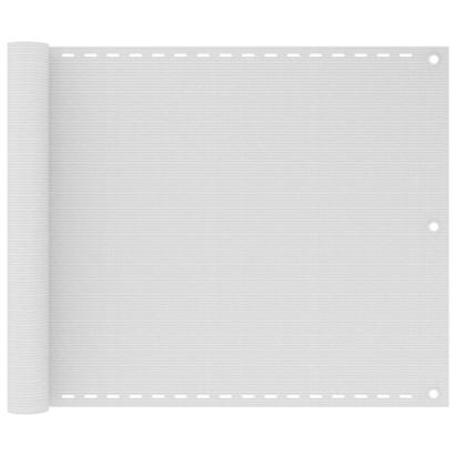 Prelată pentru balcon din HDPE 75 x 400 cm, alb GartenMobel Dekor