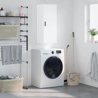 Dulap montat pe perete, alb, 34,5x34x90 cm GartenMobel Dekor