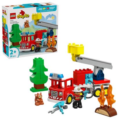 LEGO Camion de pompieri cu furtun și pompier Quality Brand
