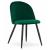 Set 4 scaune bucatarie/living, Artool, Bello, catifea, metal, verde, 46x42.5x76.5 cm GartenVIP DiyLine