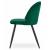 Set 4 scaune bucatarie/living, Artool, Bello, catifea, metal, verde, 46x42.5x76.5 cm GartenVIP DiyLine