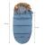 Sac iarna de bebelusi pentru carucior, marime universala, 90x45cm, albastru Household NewTrend