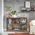 VASAGLE Biblioteca, raft cu 6 unitati de depozitare, din lemn, 33x120x80 cm, maro rustic Household NewTrend