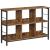 VASAGLE Biblioteca, raft cu 6 unitati de depozitare, din lemn, 33x120x80 cm, maro rustic Household NewTrend