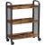 VASAGLE Carucior de servire pe roti pentru bucatarie, cu 3 polite, stil industrial, 26x66x85cm, maro rustic Household NewTrend