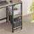 VASAGLE Birou de colt in forma de L, cu 2 rafturi de depozitare, 138x138x75cm, industrial, gri si negru Household NewTrend