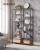 VASAGLE Biblioteca cu suport de depozitare pe 5 etaje, 30x100x170cm, stil industrial, maro rustic si negru Household NewTrend
