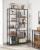 VASAGLE Biblioteca cu suport de depozitare pe 5 etaje, 30x100x170cm, stil industrial, maro rustic si negru Household NewTrend