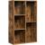VASAGLE Biblioteca, raft cu 5 unitati de depozitare, pentru living, din lemn, 50x24x80cm, maro rustic Household NewTrend