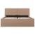 Cadru pat hidraulic ladă cappuccino 120x200 cm piele ecologică GartenMobel Dekor