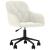 Scaun de birou pivotant, crem, catifea GartenMobel Dekor