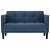 Canapea loveseat, albastru, 111 cm, textil GartenMobel Dekor