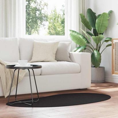 Covoare de zonă HUARTE Negru 80 x 150 cm Poliester GartenMobel Dekor