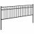 Gard cu Vârfuri Negru 200 x 110 cm Oțel vopsit electrostatic GartenMobel Dekor