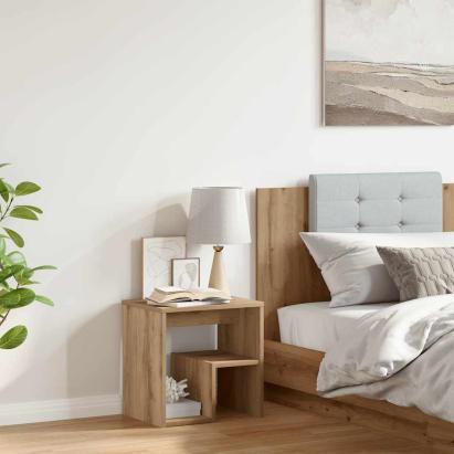 Noptieră, stejar artizanal, 40x30x40 cm, lemn prelucrat GartenMobel Dekor