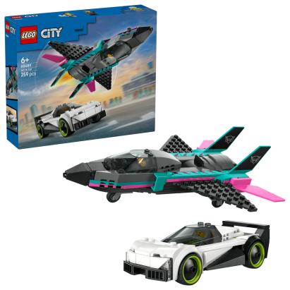 LEGO Avion cu reacție vs mașină Quality Brand