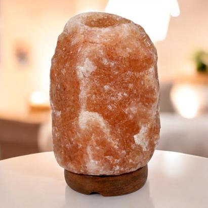 Lampa decorativa sare himalaya, suport lemn, 2-3 kg MultiMark GlobalProd