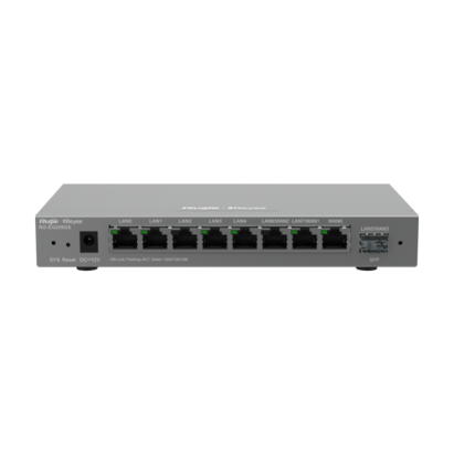 Router 8 porturi RJ45 1 Gbps, 1 port SFP 1 Gbps, 200 clienti, Multi-WAN, Cloud Management - Ruijie RG-EG209GS SafetyGuard Surveillance