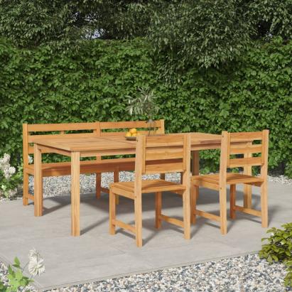 Set mobilier pentru grădină, 4 piese, lemn masiv de tec GartenMobel Dekor