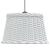 Abajur lustră, alb, Ø45 x 28 cm, răchită GartenMobel Dekor