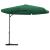 Umbrelă de soare de exterior cu stâlp din oțel, verde, 300 cm GartenMobel Dekor