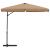 Umbrelă de soare de grădină, stâlp din oțel, taupe, 300 cm GartenMobel Dekor