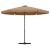 Umbrelă de soare de grădină, stâlp din oțel, taupe, 300 cm GartenMobel Dekor