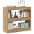 Bibliotecă/Separator de cameră, Stejar artizanal, 80x30x72 cm GartenMobel Dekor